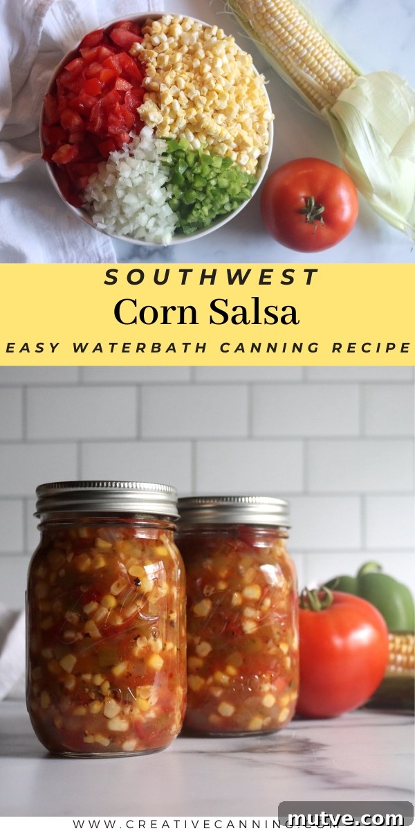 Southwest Corn Salsa Canning Recipe