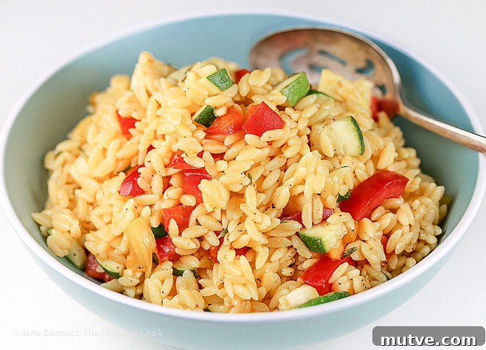 Gluten-Free Summer Orzo Pasta Salad with Lemon and Herbs 2 Gluten Free Summer Orzo Pasta Salad © 2017 Jane Bonacci, The Heritage Cook