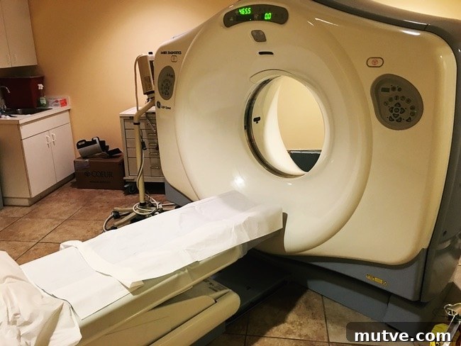 photo of a CT scan machine