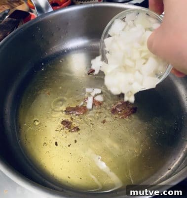 Calamari, Potato and Peas-In Process