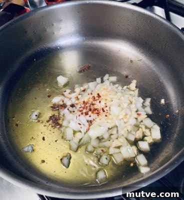 Calamari, Potato and Peas-In Process