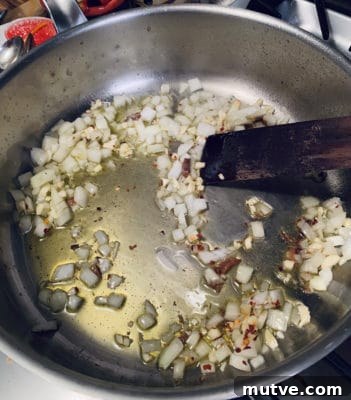 Calamari, Potato and Peas-In Process