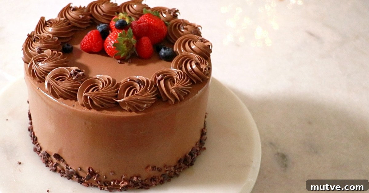 How to Frost a Cake: Step-by-Step for Smooth Icing 23 a beautifully frosted chocolate buttercream cake