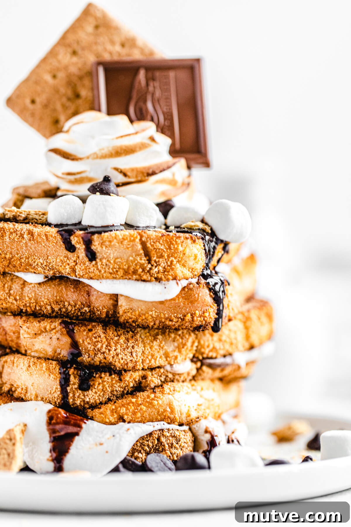 Campfire S'mores French Toast with Chocolate and Marshmallows 6 img 3038 5