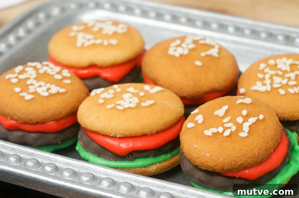 How to Make Burger-Shaped Cookies 2 Hamburger Cookies