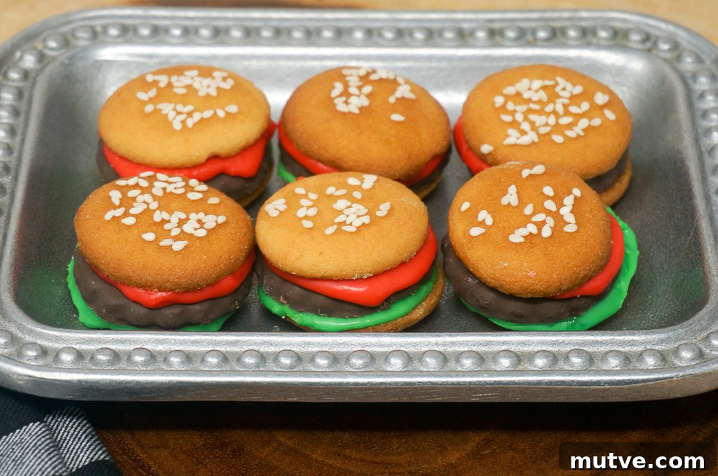 How to Make Burger-Shaped Cookies 3 Hamburger Cookies
