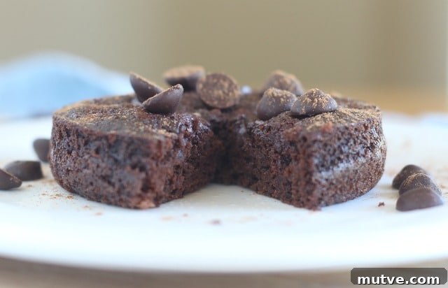 Single-Serve Fudgy No Pudge Brownie for One 3 No fudge pudge brownie for one