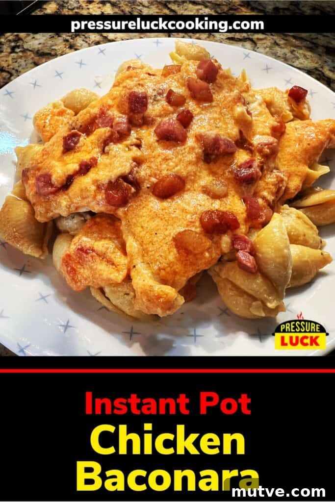 Creamy Instant Pot Chicken Baconara Pasta 2 Chicken Baconara