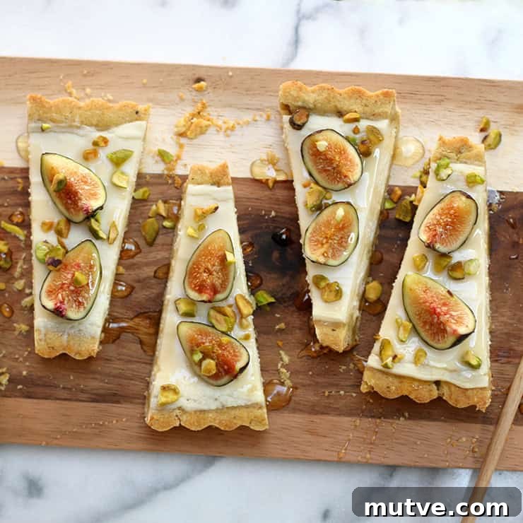 Fig Mascarpone Tart with Pistachio Black Pepper Crust by Baking The Goods