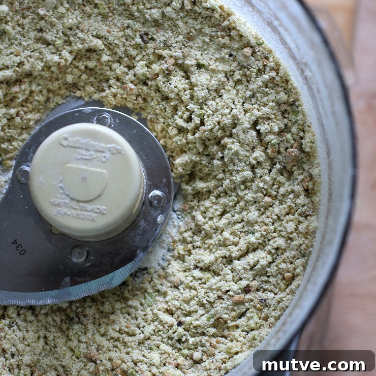 Making the crust for Fig Mascarpone Tart with Pistachio Black Pepper Crust