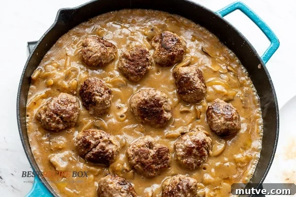 finish cooking meatballs in gravy