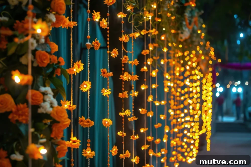 Ganesh Chaturthi Decoration Ideas for 2025 5 Navratri highly detailed floral decoration