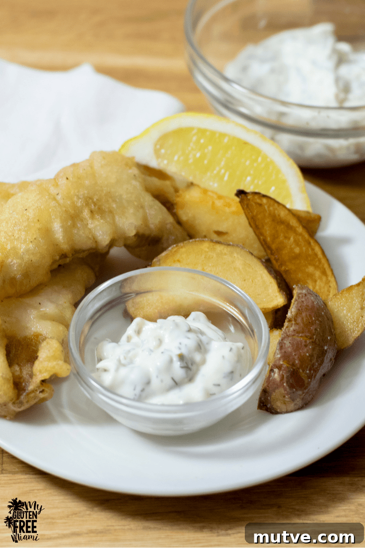 gluten free fish and chips with gluten free tempura batter