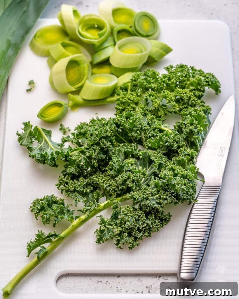 Green Shakshuka Recipe with Spinach, Herbs and Feta 4 chopped kale and leeks