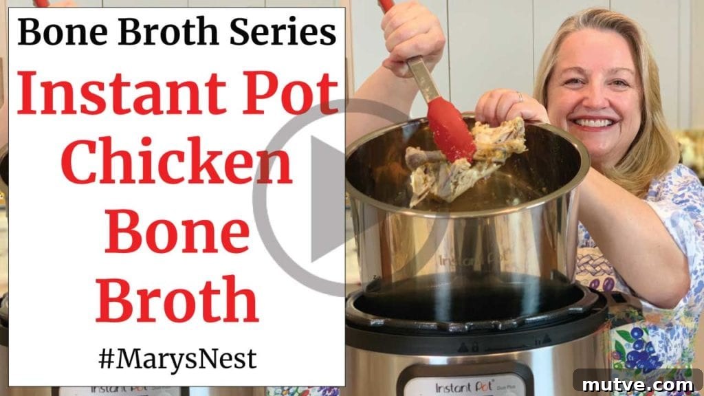 Instant Pot Chicken Bone Broth Recipe Video