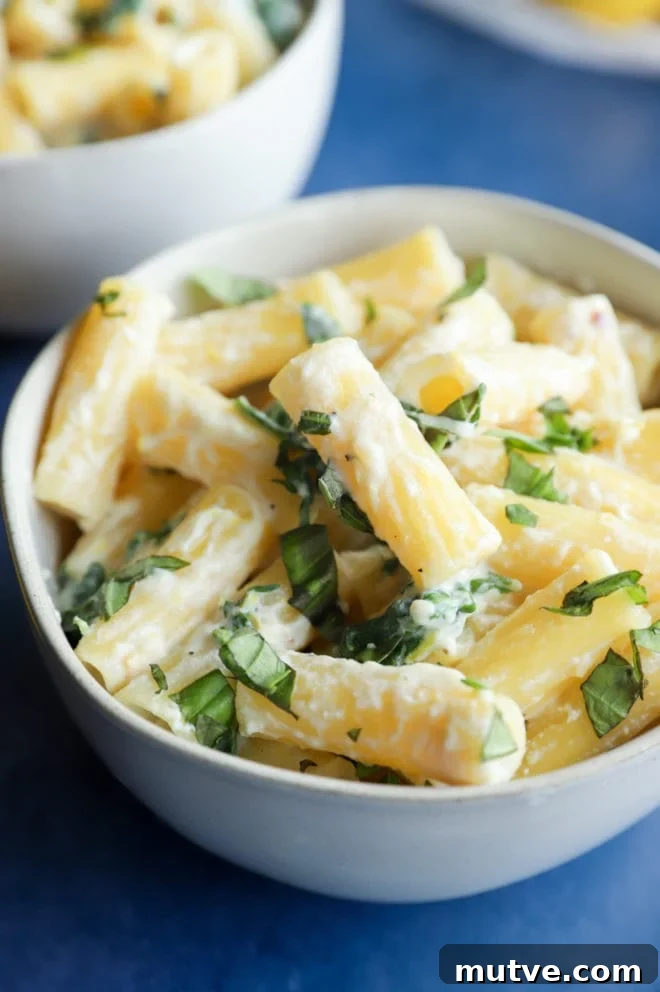 Lemon Ricotta Pasta in a bowl image