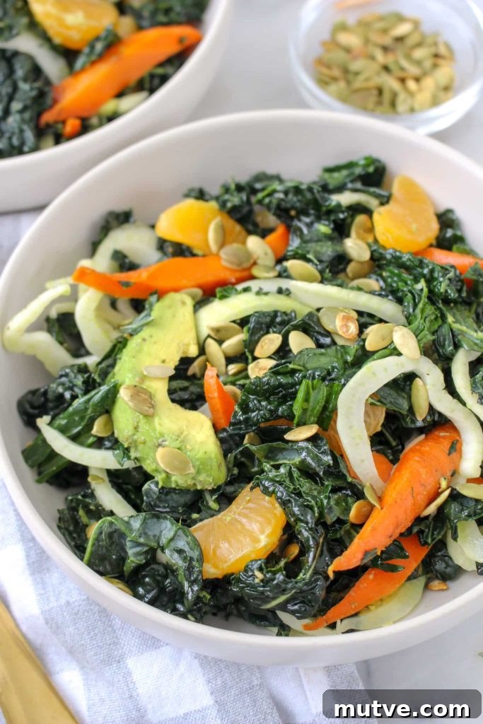 Massaged Kale Salad with Avocado and Citrus