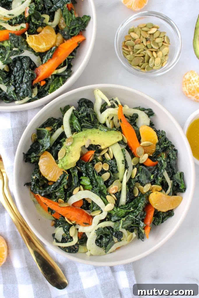 Massaged Kale Salad with Avocado and Citrus