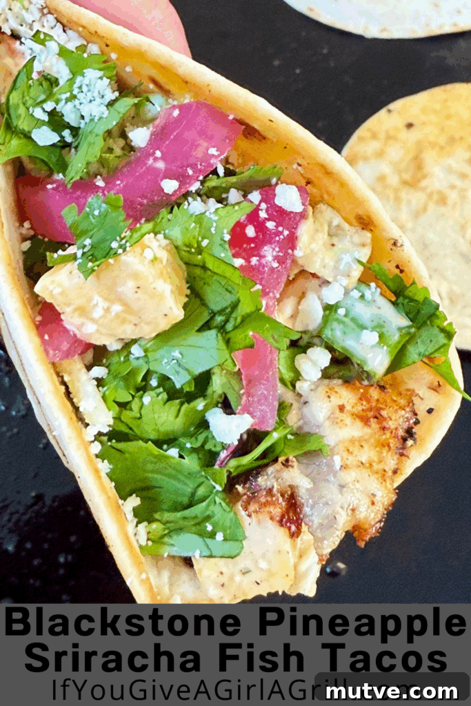 Blackstone Pineapple Sriracha Fish Tacos