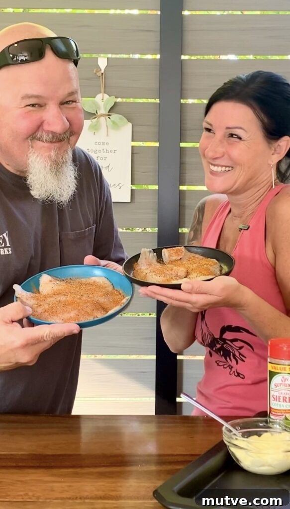 seasoning the fish