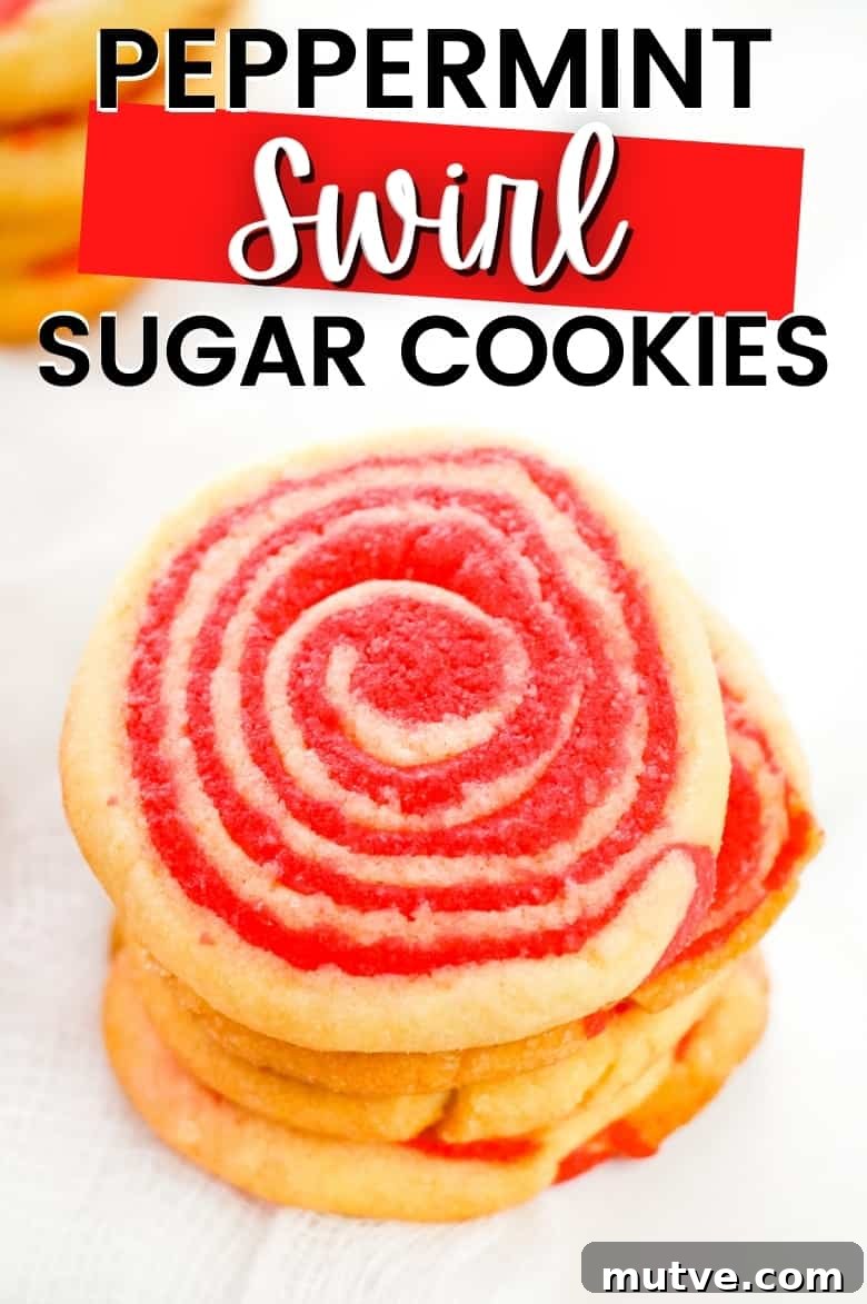 Festive Peppermint Pinwheel Cookies Recipe 8 Peppermint Swirl Sugar Cookies