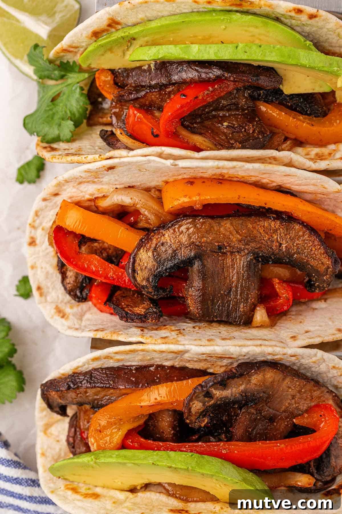 How to Make Portobello Mushroom Fajitas with Peppers and Onions 12 portobello mushroom fajitas