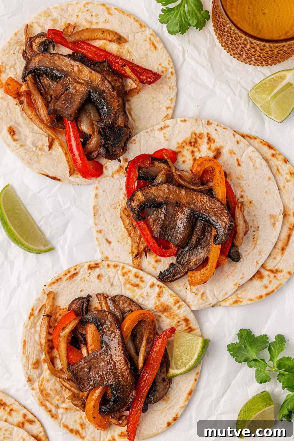 How to Make Portobello Mushroom Fajitas with Peppers and Onions 14 portobello mushroom fajitas