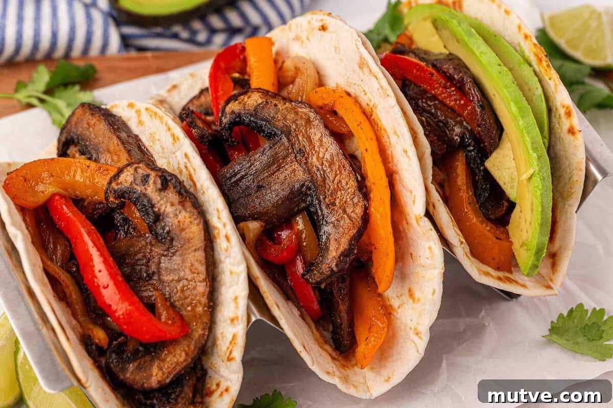 How to Make Portobello Mushroom Fajitas with Peppers and Onions 15 portobello mushroom fajitas
