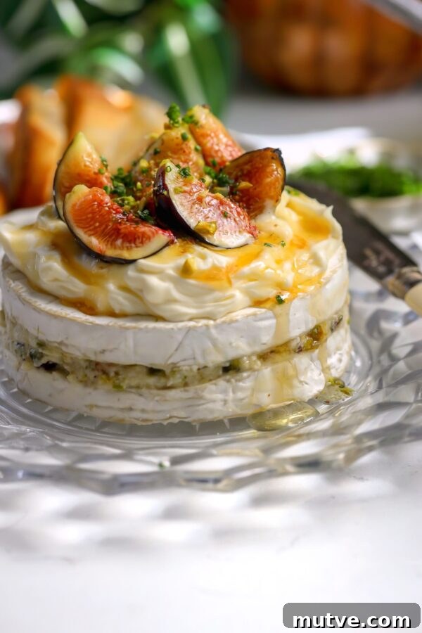 Baked Brie Cake with French Radish Butter Recipe 9 Whipped brie with figs, pistachios and honey
