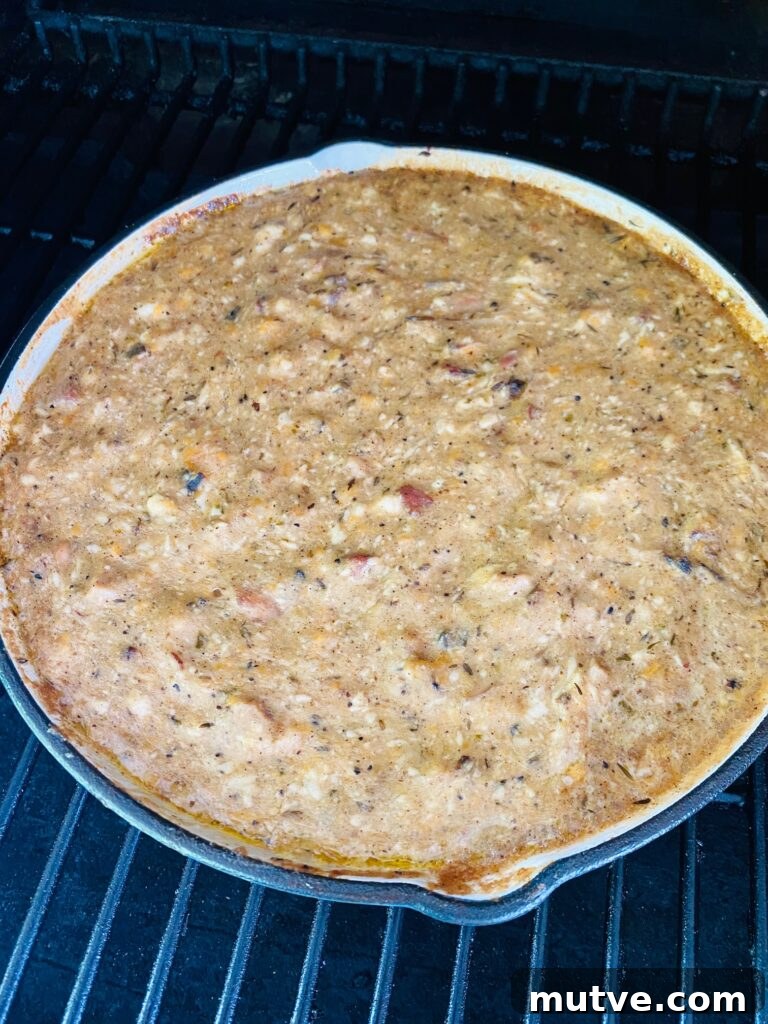 Spicy Caribbean Jerk Chicken Dip Recipe 4 dip after cooking and mixing