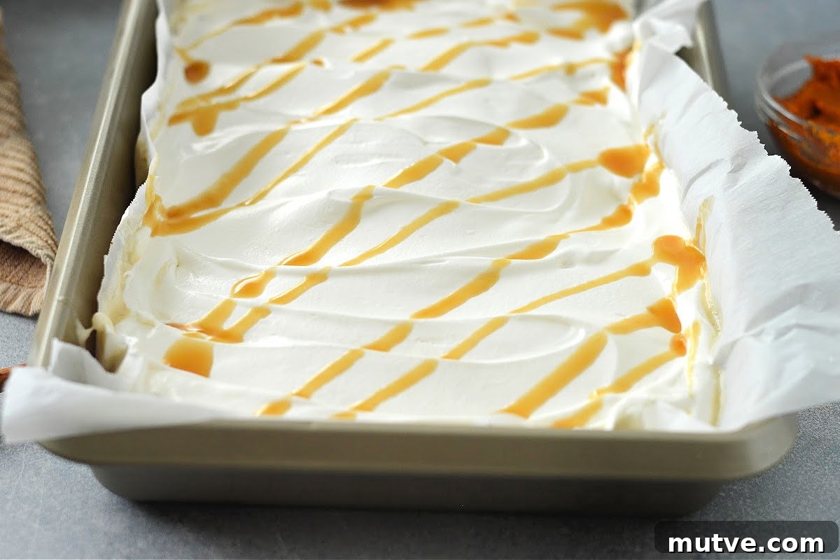 Keto Pumpkin Poke Cake with Cream Cheese Glaze 9 Low-Carb Pumpkin Poke Cake