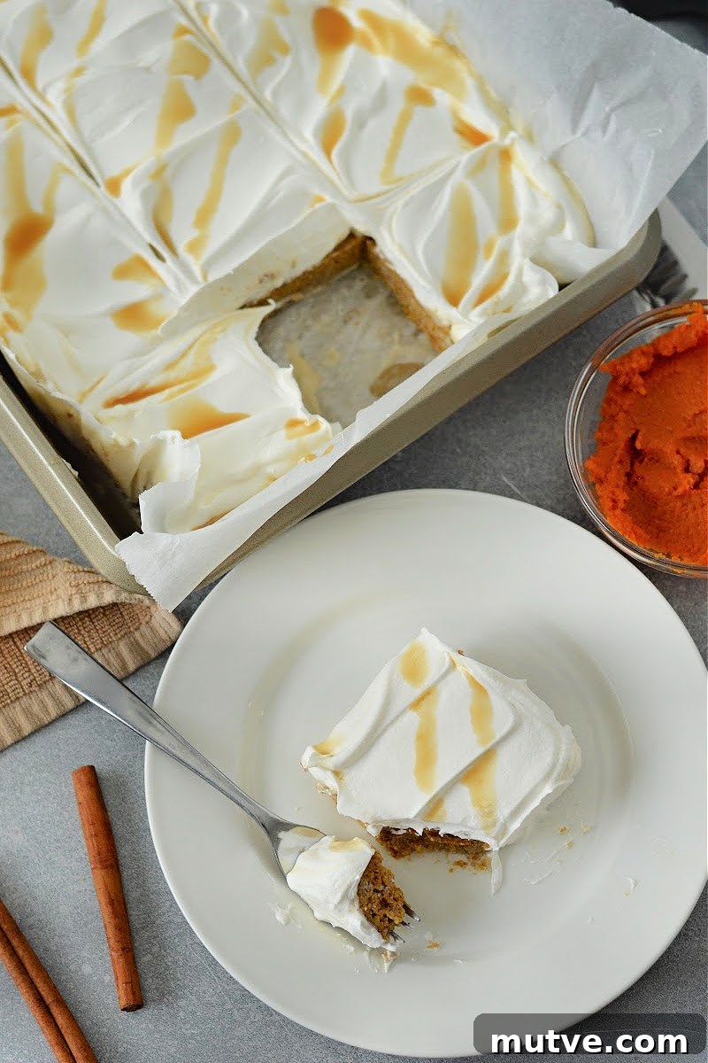 Keto Pumpkin Poke Cake with Cream Cheese Glaze 5 Low-Carb Pumpkin Poke Cake