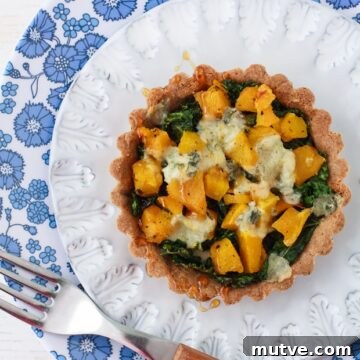 Gluten-free kale and squash tart