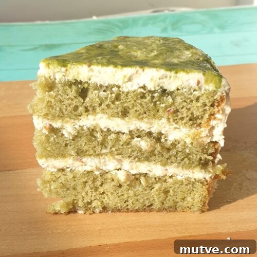 Matcha Layer Cake Recipe: Moist Green Tea Sponge 3 matcha layer cake