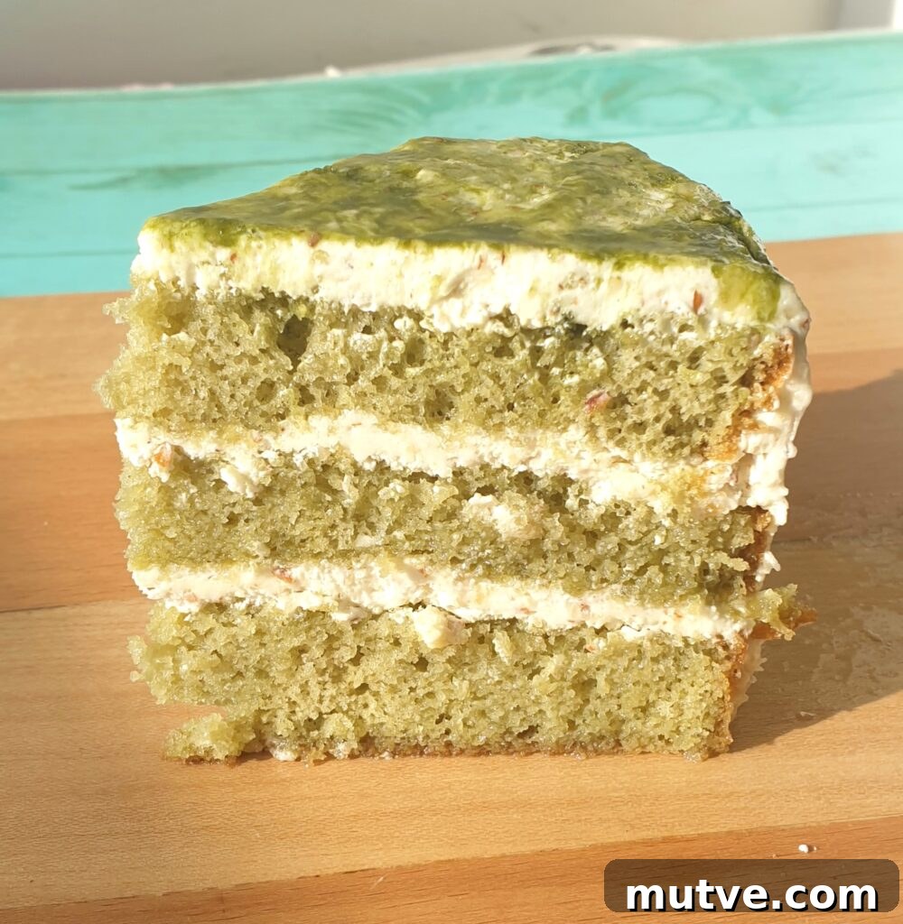 Matcha Layer Cake Recipe: Moist Green Tea Sponge 4 matcha layer cake