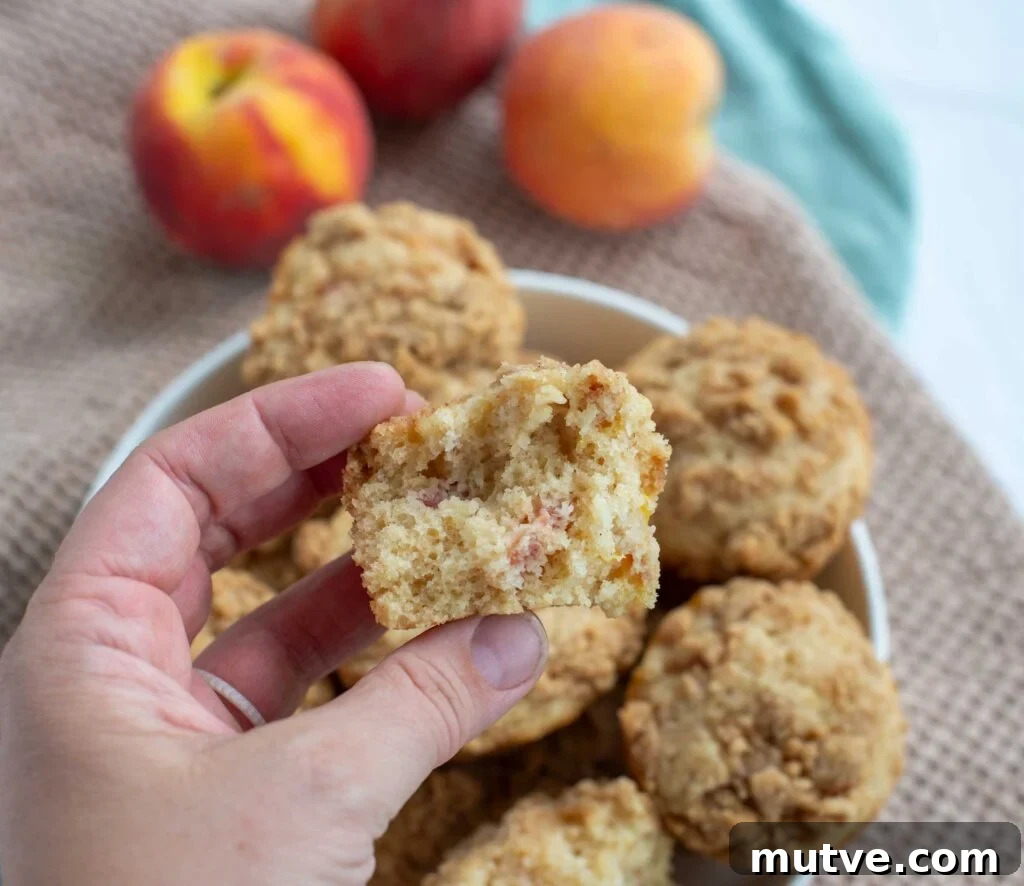 Moist Sourdough Peach Muffins Recipe 8 img 7399 8