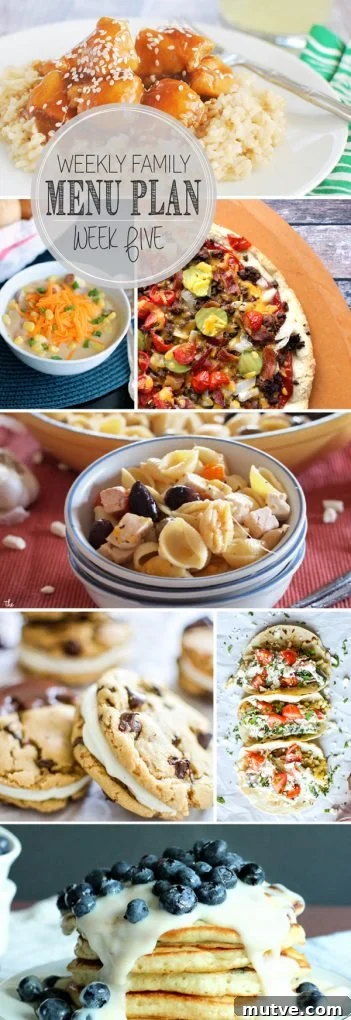 Weekly Family Meal Plan - Week 5 | Melanie Makes