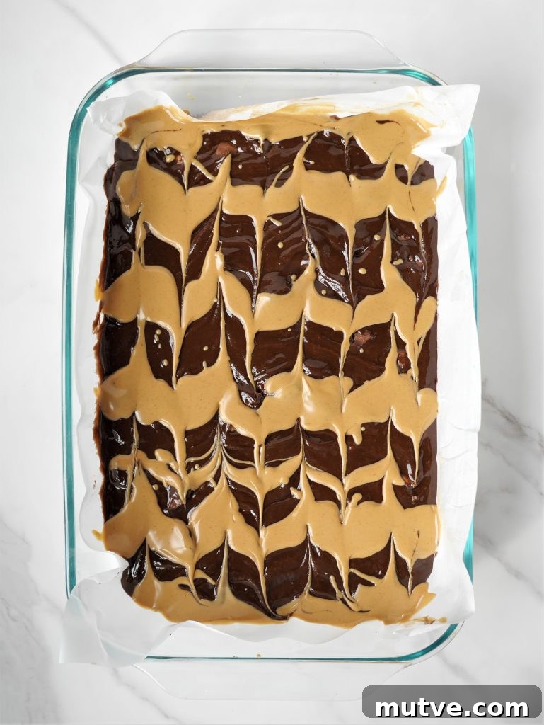 Reese's Peanut Butter Swirl Brownies Recipe with Brownie Mix 6 img 8195 5