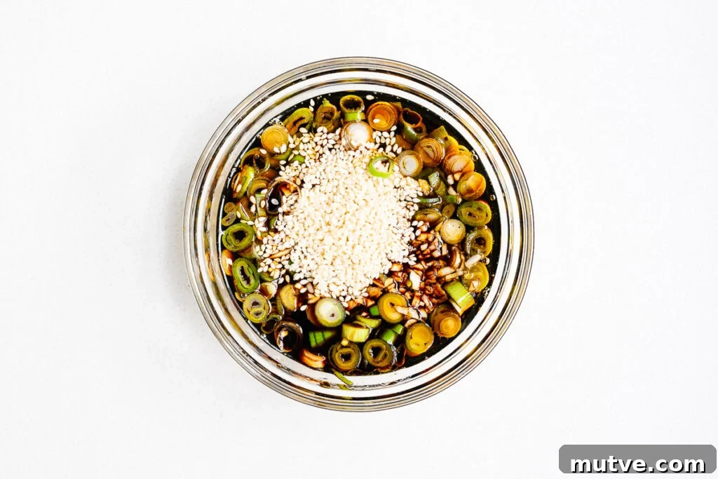 Mayak Eggs Recipe: Korean Soy-Marinated Ramen Eggs 8 The ingredients for mayak egg marinade in a small bowl.