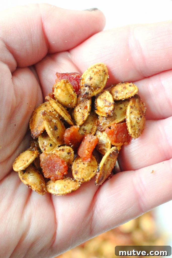 Bourbon Bacon Pumpkin Seeds by Foodtastic Mom #FallFest