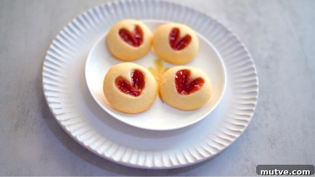 Jam heart cookie recipe
